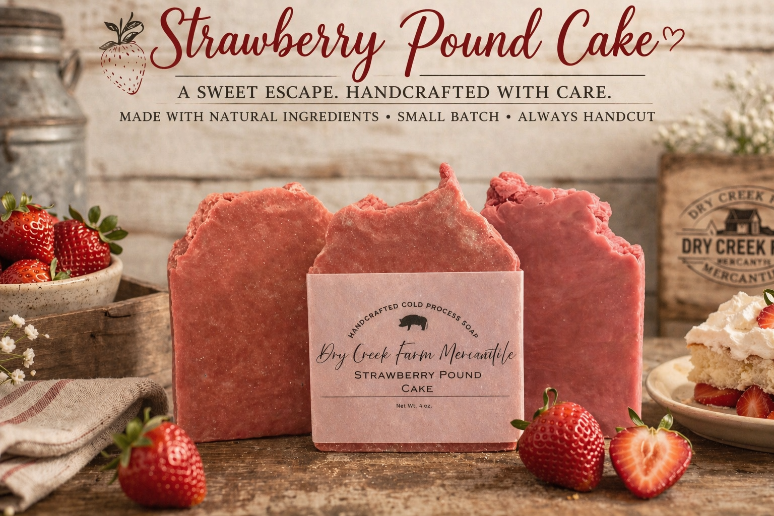 Strawberry Pound Cake